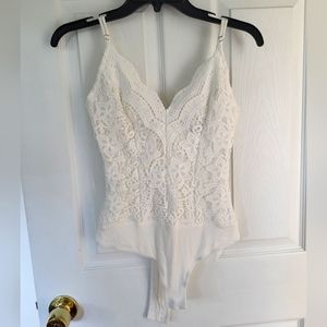 Lulus White Lace Bodysuit